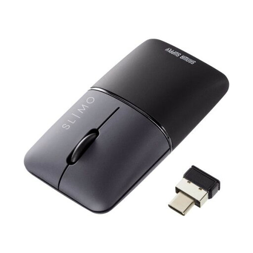 サンワサプライ MA-WCBS310BK 静音ワイヤレスブルーLEDマウス SLIMO 充電式・Type−C MAWCBS310BK サンワサプライ MA-WCBS310BK 静音ワイヤレスブルーLEDマウス SLIMO 充電式・Type−C MAWCBS310BK