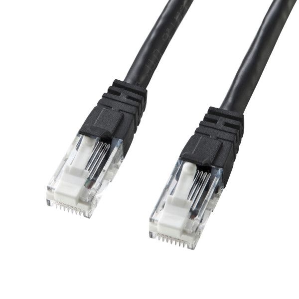(LINEクーポン有)サンワサプライ KB-T6TS-15BKN つめ折れ防止カテゴリ6LANケーブル...