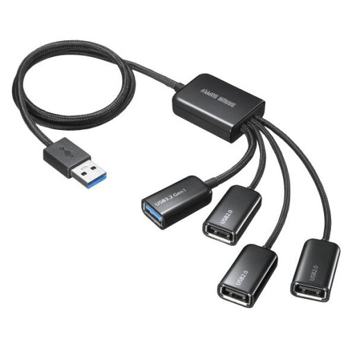サンワサプライ USB-3H436BK USB3.2 Gen1+USB2.0 コンボハブ 4ポート USB3H436BK サンワサプライ USB-3H436BK USB3.2 Gen1+USB2.0 コンボハブ 4ポート USB3H436BK
