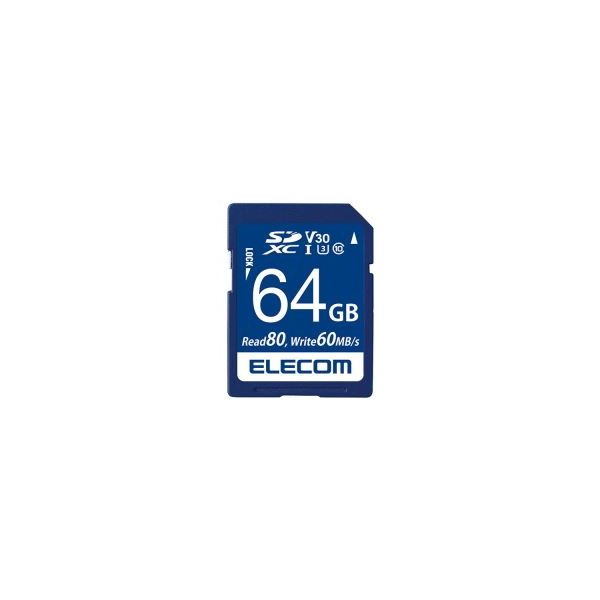 ELECOM エレコム 4953103319943 データ復旧SDXCカードUHS－I U3 64GB