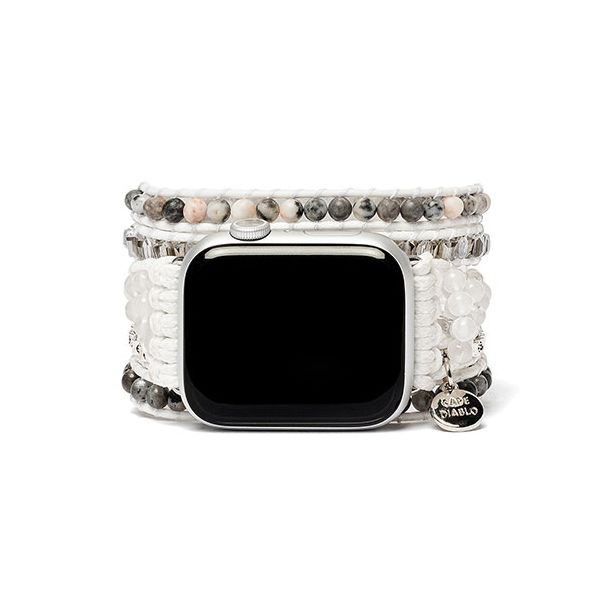 【個数:1個】CD23471AW 直送 代引不可・他メーカー同梱不可 CAPE DIABLO Apple Watch用バンド ホワイトラブラドライト for Apple Watch 38−45mm Sサイズ