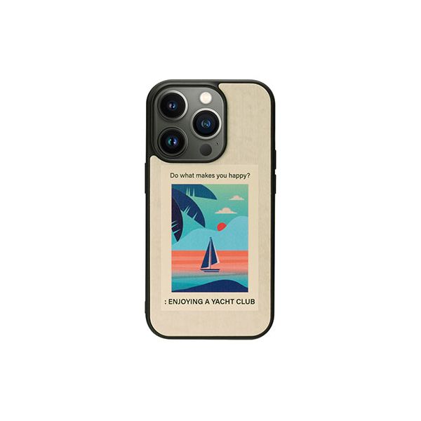 ڸĿ1ġI23628I14P ľ Բġ¾᡼ƱԲ Man  Wood ŷڥ for iPhone 14 Pro Vintage Summer ̥С
