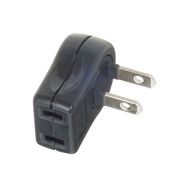 【個数：1個】Y02SA02BKX20 直送 代引不可・他メーカー同梱不可 20個セット YAZAWA L型プラグアダプター縦