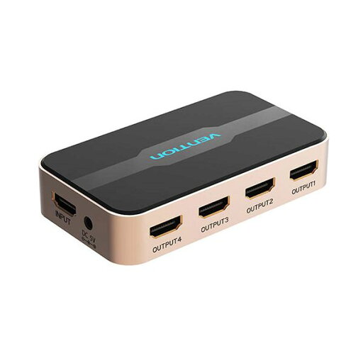 【個数:1個】AC-2496 直送 代引不可・他メーカー同梱不可 VENTION 1 In 4 Out HDMI Splitter Black AC2496 【個数:1個】AC-2496 直送 代引不可・他メーカー同梱不可 VENTION 1 In 4 Out HDMI Splitter Black AC2496