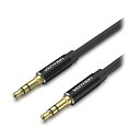 【個数:1個】BA-4339 直送 代引不可・他メーカー同梱不可 VENTION 3.5mm Male to Male オーディオケーブル 0.5m Black アルミニウム合金 BA4339(2)