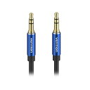 【個数:1個】BA-4391 直送 代引不可・他メーカー同梱不可 VENTION 3.5mm Male to Male オーディオケーブル 0.5m Blue アルミニウム合金 BA4391(2)
