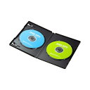 【個数:1個】DVD-TN2-10BKNX5 直送 代引不可・他メーカー同梱不可 5個セット 10枚×5 サンワサプライ DVDトールケース 2枚収納・10枚セット・ブラック DVDTN210BKNX5(2)
