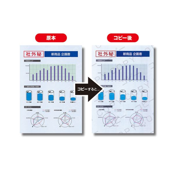 JP-MTCBA4N-200X5 直送 代引不可・他メーカー同梱不可 5個セット サンワサプライ マルチタイプコピー偽造防止用紙 A4 200枚 JPMTCBA4N200X5