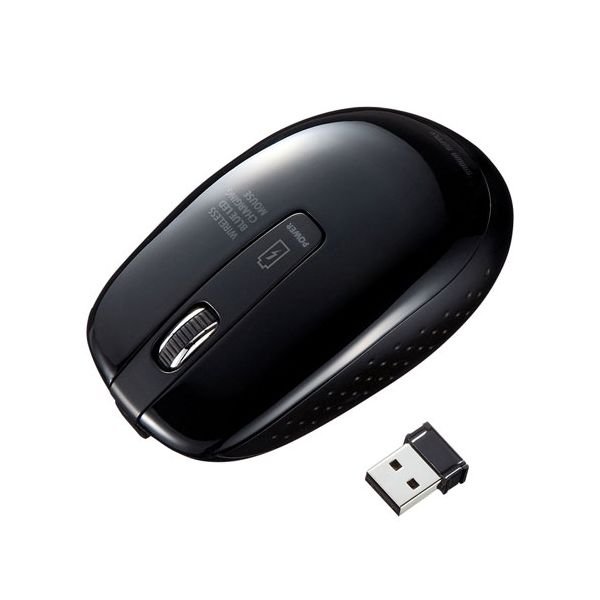 【個数：1個】MA-WBL118BKX5 直送 代引不可・他メーカー同梱不可 5個セット サンワサプライ 充電式ワイヤレスブルーLEDマウス MAWBL118BKX5