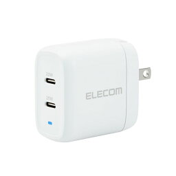 【個数：1個】MPA-ACCP25WHX5 直送 代引不可・他メーカー同梱不可 5個セット エレコム USB Power DeliveryAC充電器 40W C×2 MPAACCP25WHX5