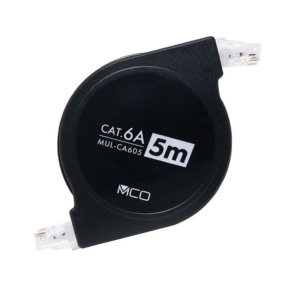 【個数：1個】MUL-CA605/BKX5 直送 代引不可・他メーカー同梱不可 5個セット ミヨシ コードリールCAT．..