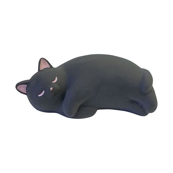 【個数：1個】PUN-8-01X3 直送 代引不可・他メーカー同梱不可 3個セット ノルコーポレーション ぷにぷにもちもちのNEWリラックスグッズ ぷにくまシリーズ ミニくろぷにねこ PUN801X3