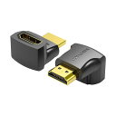 AI-2168X10 直送 代引不可・他メーカー同梱不可 2個入×10セット VENTION 4K対応 HDMI 270°折れ Male to Female アダプター AI2168X10