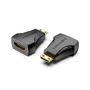 AI-2267X20 直送 代引不可・他メーカー同梱不可 20個セット VENTION 4K対応 Mini HDMI Male to HDMI Female アダプター AI2267X20