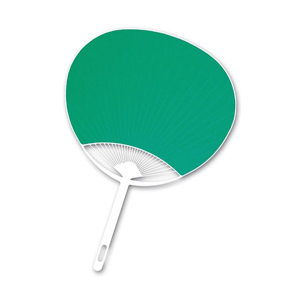 【個数：1個】ATC2925X30 直送 代引不可・他メーカー同梱不可 30個セット ARTEC カラーうちわ 緑