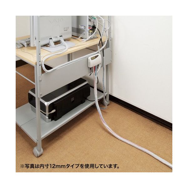 【個数：1個】CA-SP9WN2X5 直送 代引不可・他メーカー同梱不可 5個セット サンワサプライ ケーブルタイ スパイラル CASP9WN2X5 3