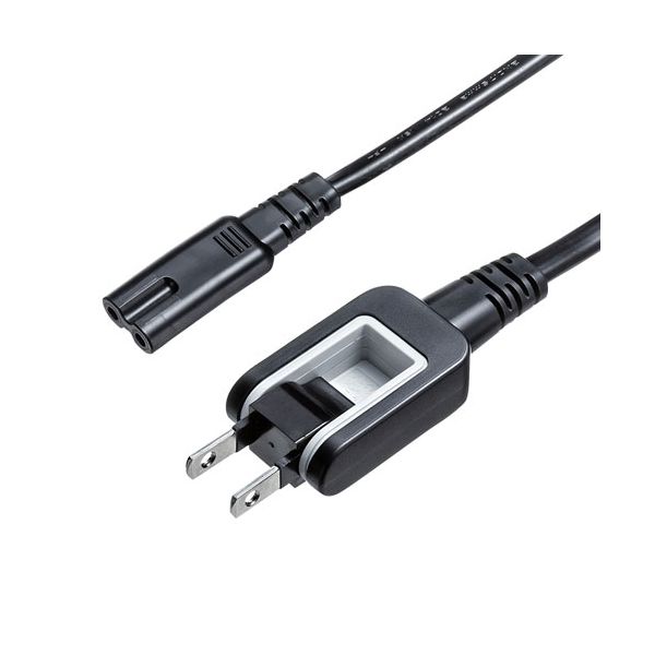 【個数:1個】KB-DM2S12A-1X5 直送 代引不可・他メーカー同梱不可 5個セット サンワサプライ メガネ型コネクタ対応電源コード KBDM2S12A1X5