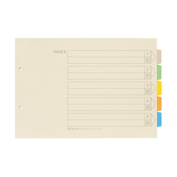 【11/25限定！抽選で最大100％ポイントバック】【個数：1個】KJ-908X5 直送 代引不可・他メーカー同梱不可 5個セット KING JIM キングジム カラーインデックス KJ908X5