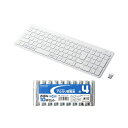 【個数:1個】TK-FDP099TWH+HDLR03/1.5V10P 直送 代引不可・他メーカー同梱不可 エレコム ワイヤレスコンパクトキーボード パンタグラフ...