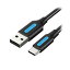 ڸĿ1ġCO-6254 ľ Բġ¾᡼ƱԲ VENTION USB 20 A Male to USBC Male֥ 025m Black PVC Type CO6254