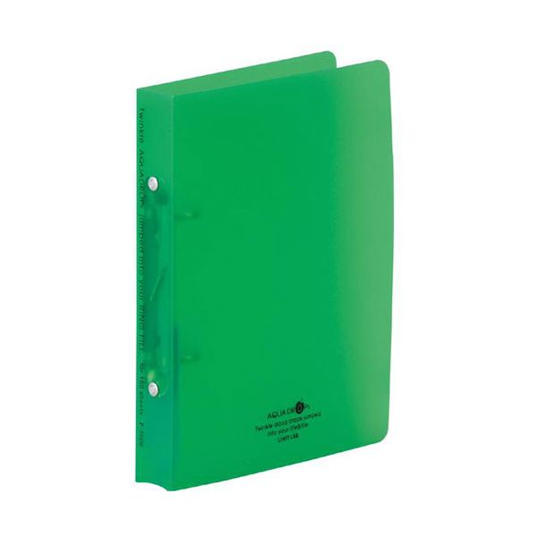【個数：1個】F-5006-6-YGX10 直送 代引不可・他メーカー同梱不可 10個セット LIHIT LAB． リングファイル ツイストリング 2穴 黄緑 F50066YGX10