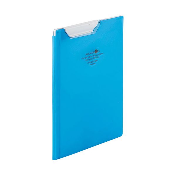 【個数：1個】F-5065-8-BLX5 直送 代引不可・他メーカー同梱不可 5個セット LIHIT LAB． AQUA DROPs クリップファイル A5 青 F50658BLX5