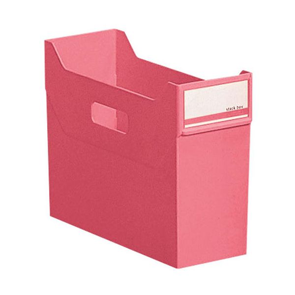 【個数：1個】G1600-3-RDX5 直送 代引不可・他メーカー同梱不可 5個セット LIHIT LAB． リクエスト スタックボックス A4 赤 G16003RDX5