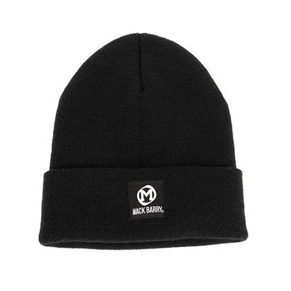 【個数:1個】MCBRY73017 直送 代引不可・他メーカー同梱不可 MACK BARRY マクバリー BEANIE ビーニー OG LABEL BASIC BEANIE ブラックレーベル