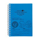 【個数:1個】N-1664-8-BLX10 直送 代引不可・他メーカー同梱不可 10個セット LIHIT LAB. AQUA DROPs ツイストリング ノート A6 青 N16648BLX10(3)