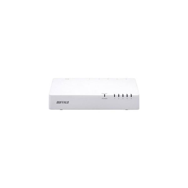 【個数:1個】LSW4-TX-5NP/WHD 直送 代引不可・他メーカー同梱不可 BUFFALO バッファロー 10/100Mbps対応スイッチングHub プラスチック筐体/電源内蔵モデル 5ポート ホワイト LSW4TX5NP/WHD