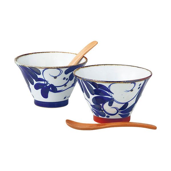 【個数：1個】C4120520 直送 代引不可・他メーカー同梱不可 波佐見焼 karakusa 568碗ペア スプーン付