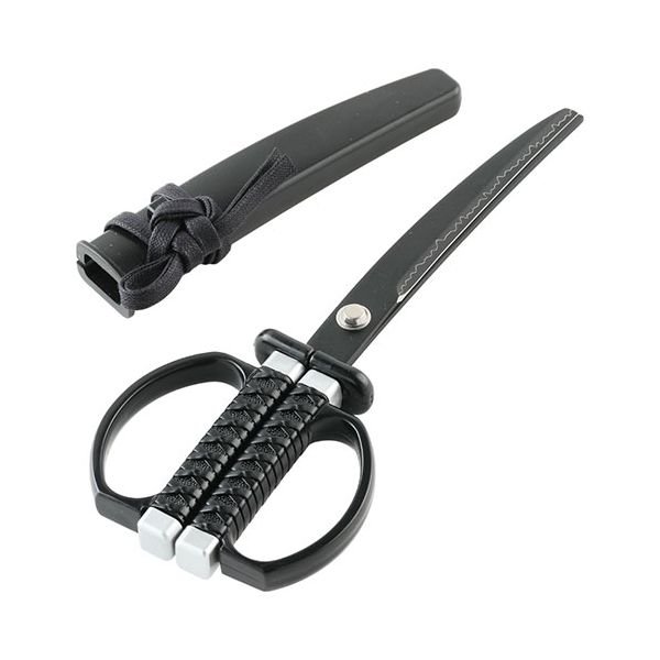 【個数:1個】NJ-32BL 直送 代引不可・他メーカー同梱不可 ニッケン刃物 忍者刀はさみ 掛台付き NJ32BL