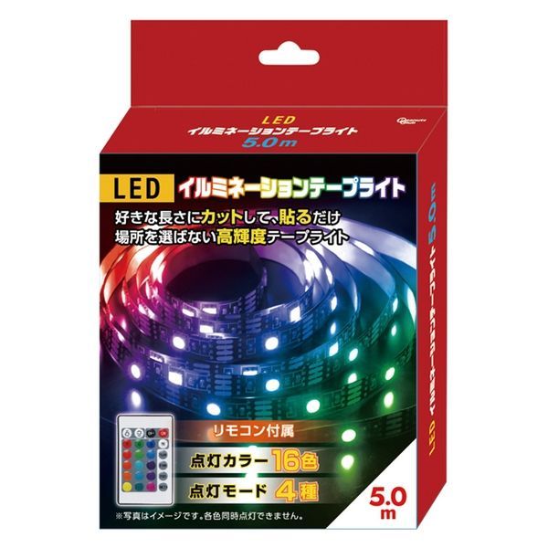 ピーナッツ・クラブ 4589917661826 LEDイルミネーションテープライト S03LT-009BK