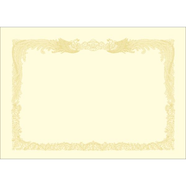 翌日出荷 ササガワ タカ印 10-1287 厚口OA賞状用紙 ク A3判縦書用【10枚】 101287 クリーム タテ書用 OA対応賞状用紙 タカ印紙製品 OA賞状紙