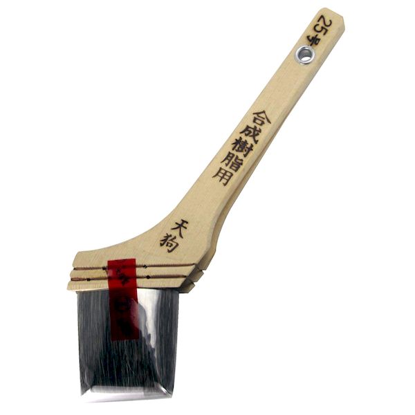 大塚刷毛製造 1008910025 天狗 刷毛 合成樹脂用 筋違 胡麻 25号