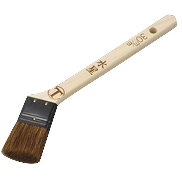 大塚刷毛製造 1027220030 水星 刷毛 銅巻 筋違 赤 30mm