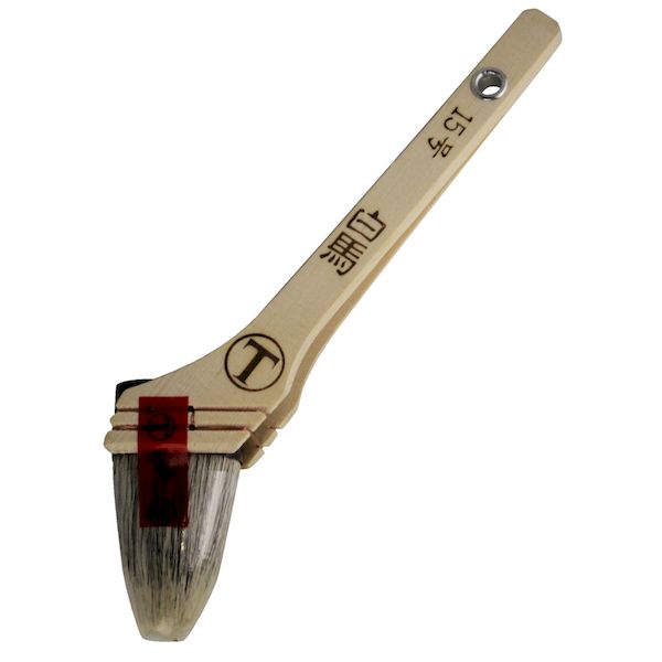 大塚刷毛製造 1032010015 白馬 刷毛 筋違 胡麻 15号