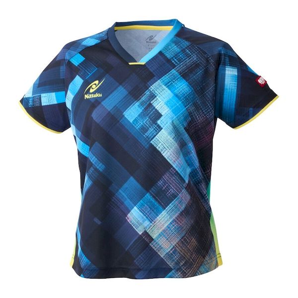 【11/25限定！抽選で最大100％ポイントバック】ニッタク Nittaku 4975984303187 NW-2220 エクラインレディース シャツ ブルー サイズ：XO