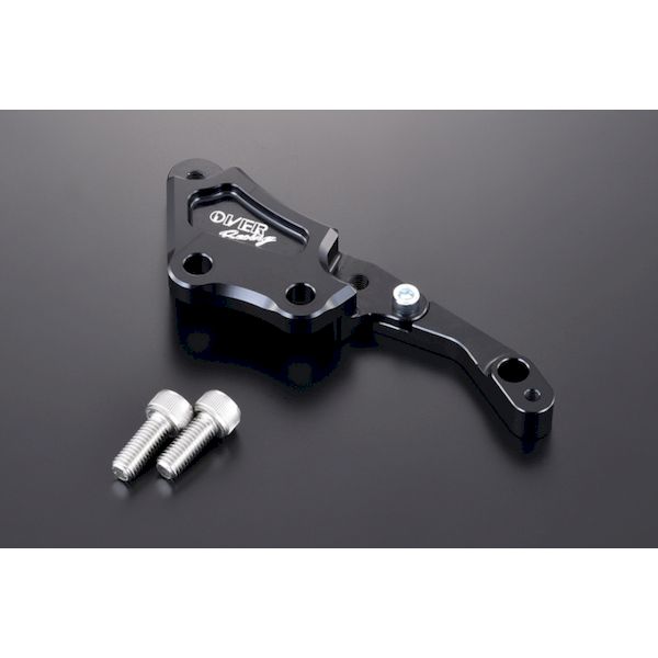 OVER Racing 83-13-11B フロントキャリパーサポート ブレンボ4P用 ブラック Rebel250 17− ／500 17− 831311B