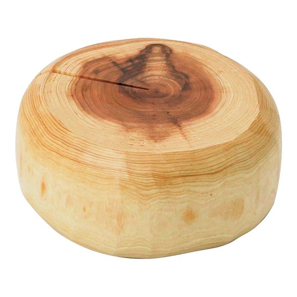 PMLE301 隠岐の杉・カマンベール型丸太皿 32524