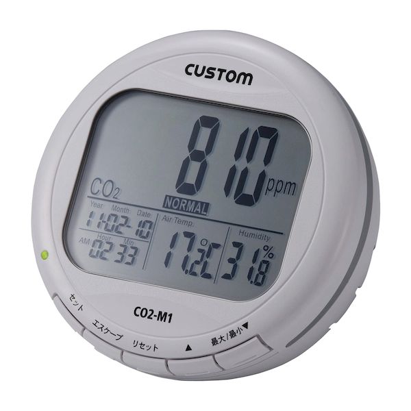 【個数：1個】4983621300048 直送 代引不可・他メーカー同梱不可 カスタム CO2モニター CO2−M1