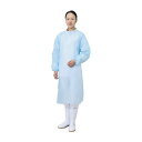 【個数:12個】4520951010263 【12個入】 直送 代引不可・他メーカー同梱不可 エブノ エブケア袖付エプロン 長袖タイプ L 6080 ブルー 20入(4)
