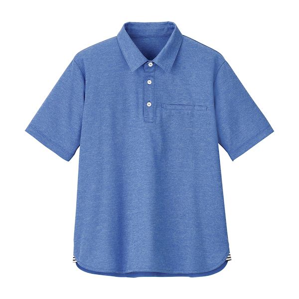 【個数：1個】4548127552560 直送 代引不可・他メーカー同梱不可 カーシーカシマ 介護・看護用ポロシャツ フィーカポロ LL HSP017−6 レイクブルー