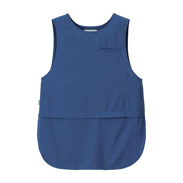 【個数：1個】4548127553765 直送 代引不可・他メーカー同梱不可 カーシーカシマ Kappoエプロンベスト M HAH021－6 レイクブルー