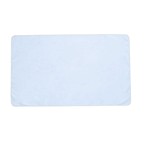 【個数：1個】4582337590035 直送 代引不可・他メーカー同梱不可 ププキン ワンタッチ式タオル防水シーツ サックス C−4500Sガタ 150X90