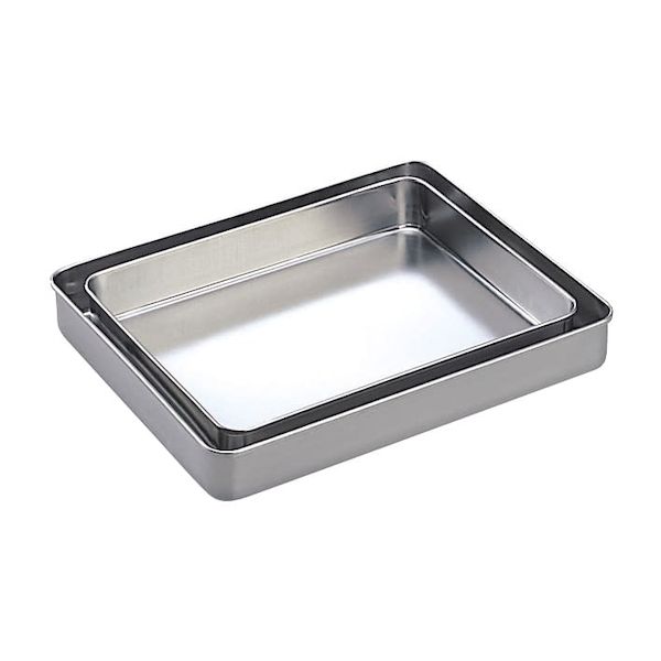 【個数：1個】4987766006315 直送 代引不可・他メーカー同梱不可 松吉医科器械 ステンレスバット フタなし 5号 330X270X40MM