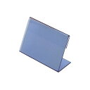 【個数:1個】70X110MM(ブルー) 直送 代引不可・他メーカー同梱不可 日本医理器材 名札立 L型 70X110MM ブルー