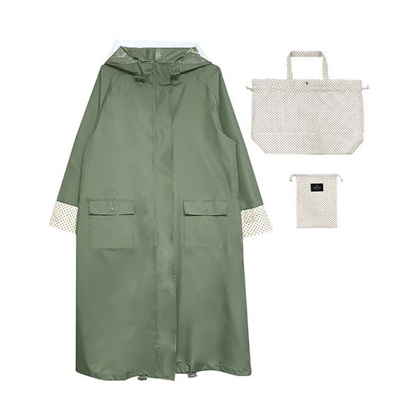 【個数：1個】8134283 直送 代引不可・他メーカー同梱不可 カミオジャパン 自転車レインウェア ロングタイププラス 219525 モッズドット