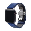 【個数:1個】ABS26142AW 直送 代引不可・他メーカー同梱不可 Abbi SIGNATURE LIPARI イタリアンレザーバンド for Apple Watch 49/45/44/42mm ネイビー
