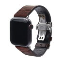 【個数:1個】ABS26143AW 直送 代引不可・他メーカー同梱不可 Abbi SIGNATURE LIPARI イタリアンレザーバンド for Apple Watch 49/45/44/42mm ダークブラウン